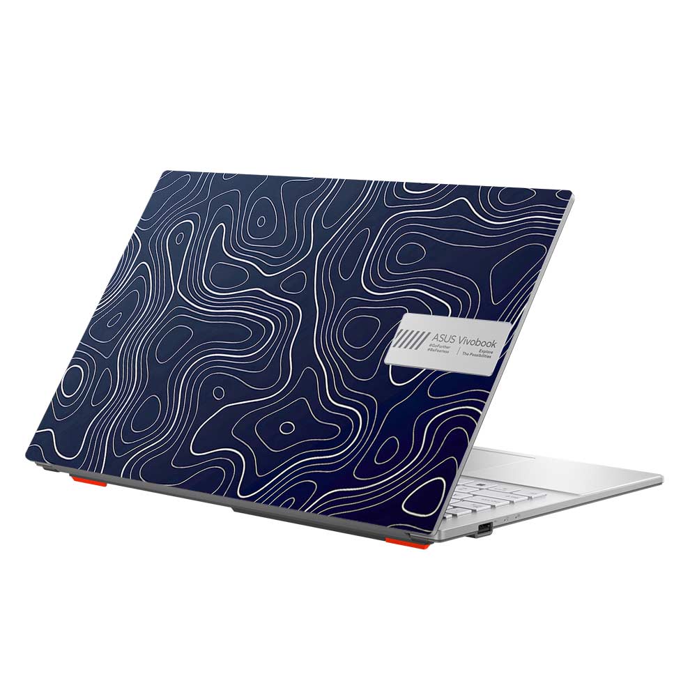 Fluid Lines Design Asus Vivobook Go 15 E1504G Laptop Skin