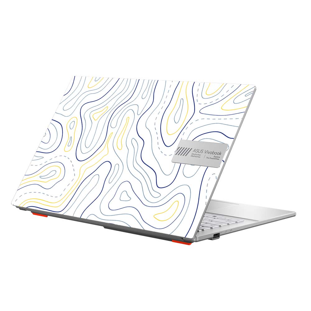 Minimalist Colorful Contours Asus Vivobook Go 15 E1504G Laptop Skin