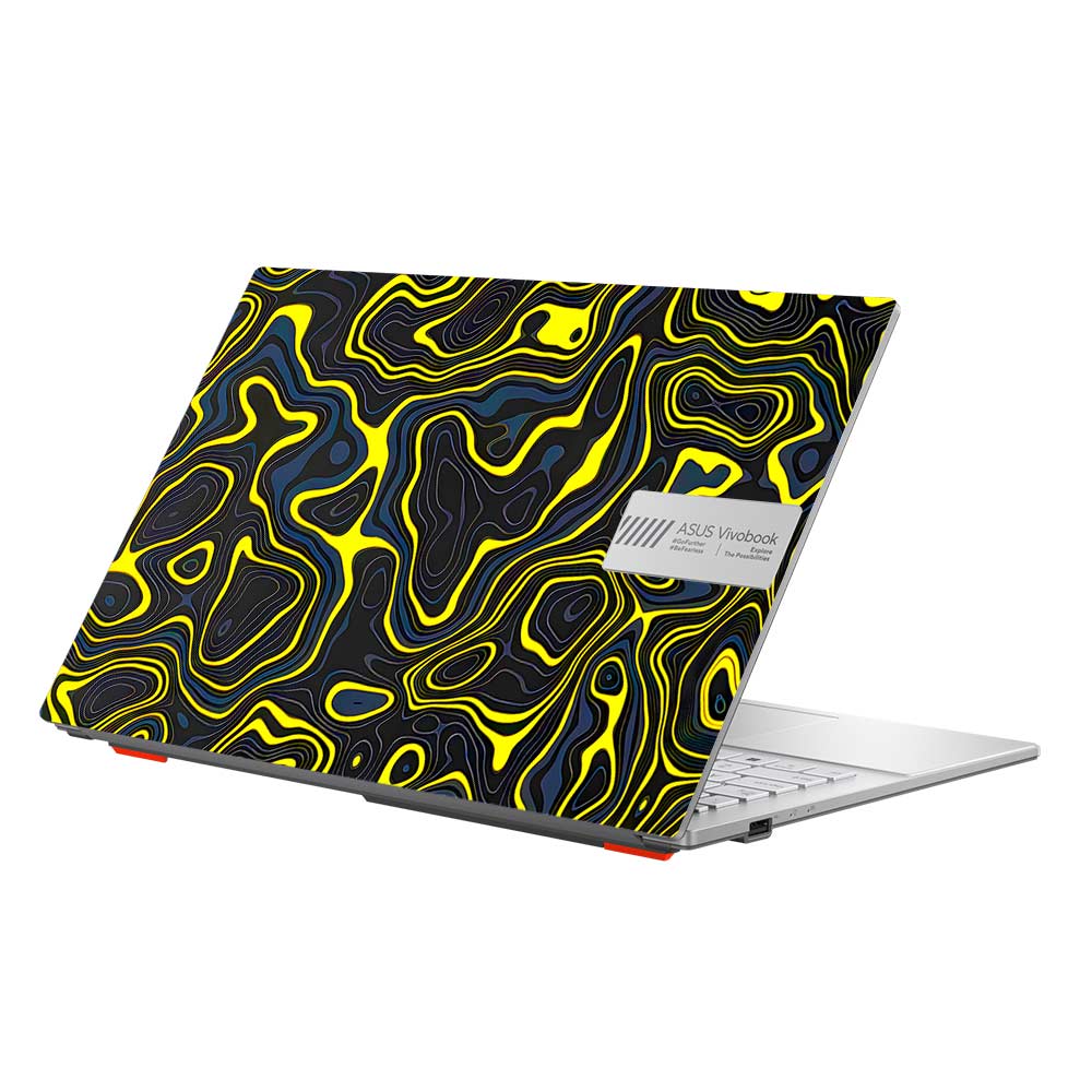 Neon Lava Contours Asus Vivobook Go 15 E1504G Laptop Skin