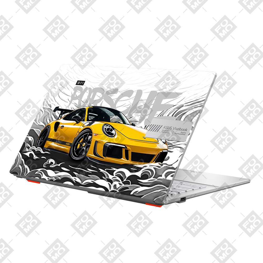 Porsche 911 Yellow Blaze Asus Vivobook Go 15 E1504G Laptop Skin
