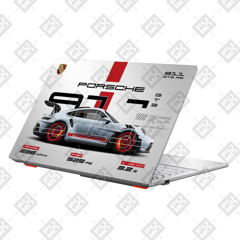 Transparent Porsche 911 GT3 RS Asus Vivobook Go 15 E1504G Laptop Skin