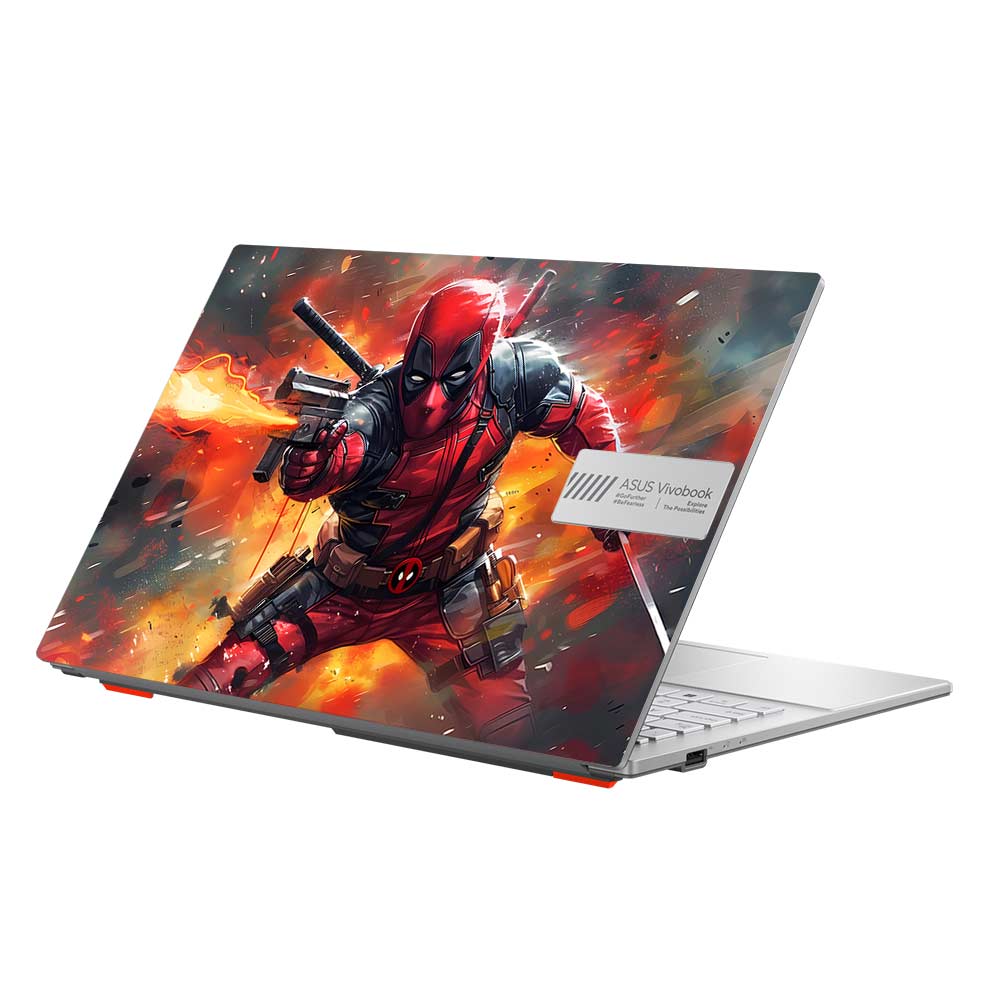 Deadpool in Action Asus Vivobook Go 15 E1504G Laptop Skin