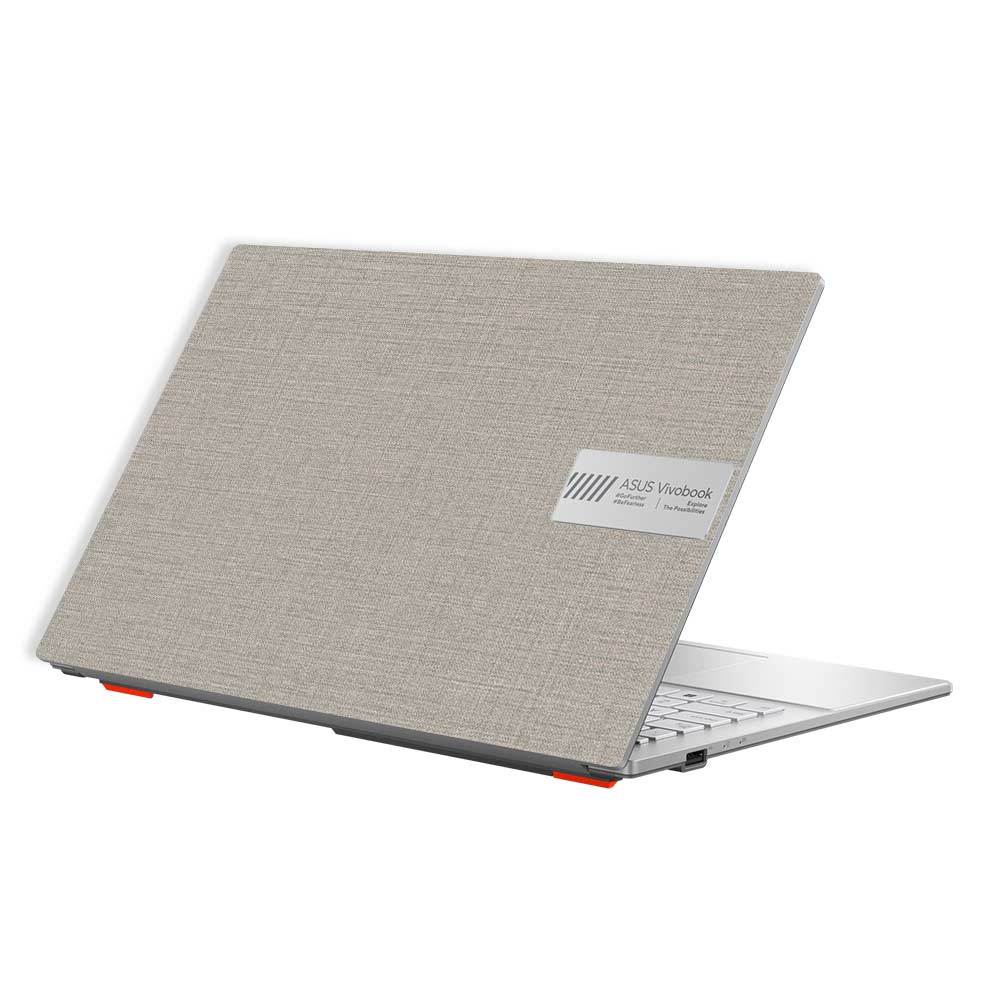 Textured Fabric Grey Asus Vivobook Go 15 E1504G Laptop Skin