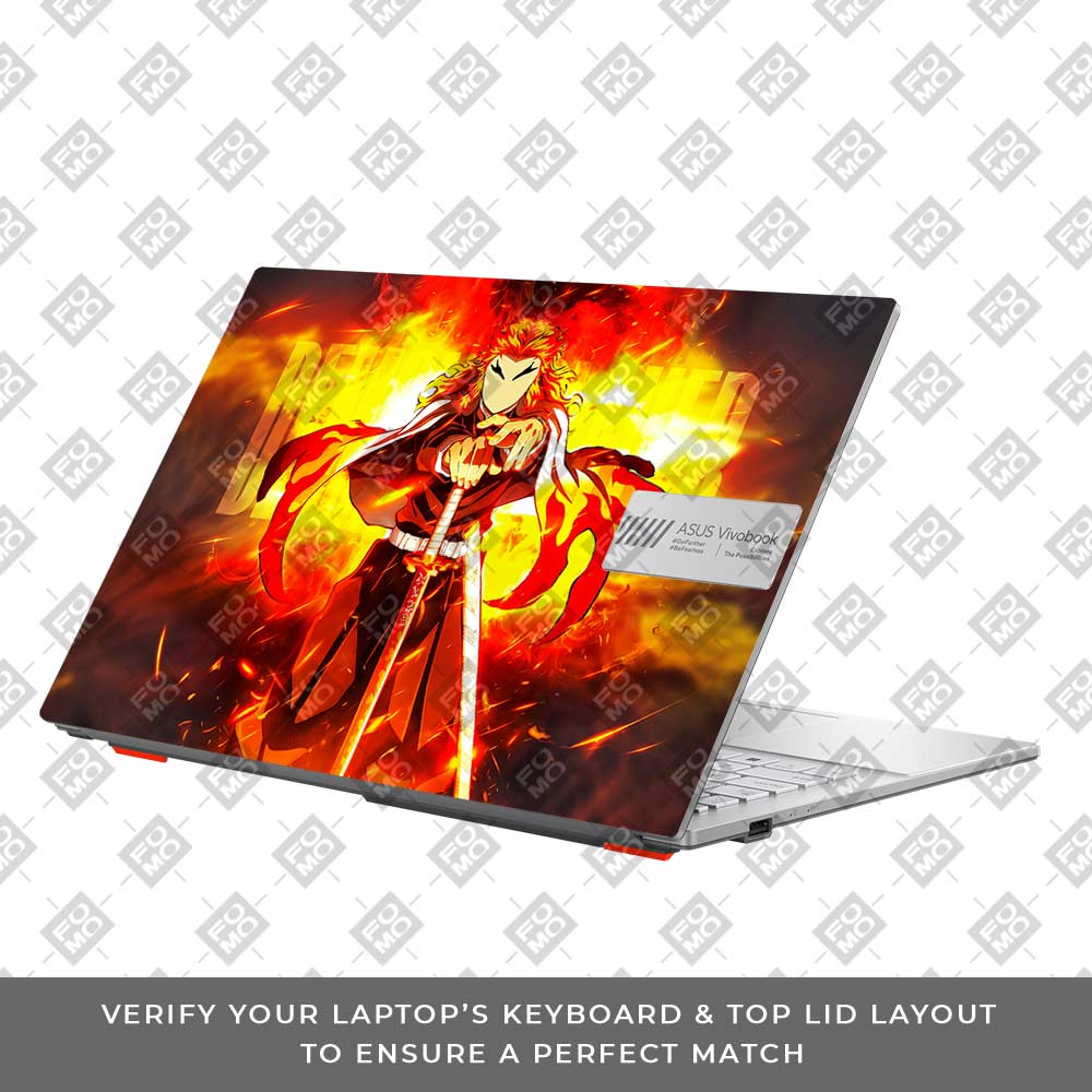 Flame Hashira Rengoku Asus Vivobook Go 15 E1504G Laptop Skin