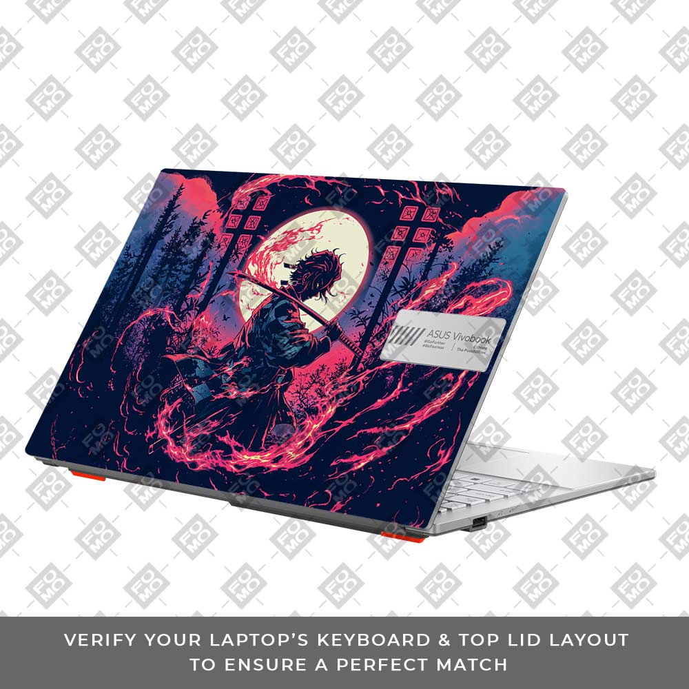 Tanjiro's Flame of Ember Asus Vivobook Go 15 E1504G Laptop Skin