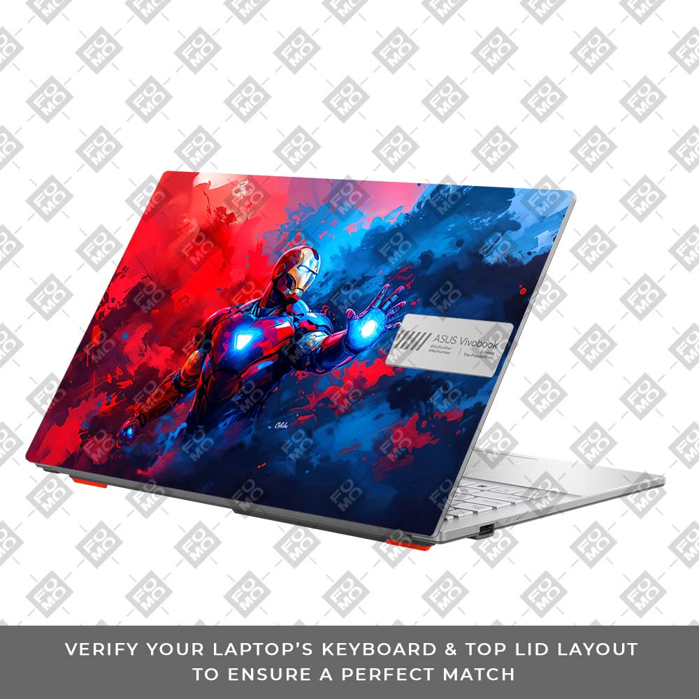 Iron Man Arc Reactor Power Asus Vivobook Go 15 E1504G Laptop Skin