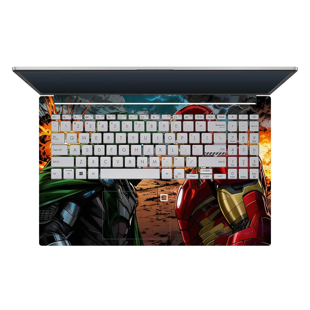Iron Man vs Doom Asus Vivobook Go 15 E1504G 3D Laptop Skin