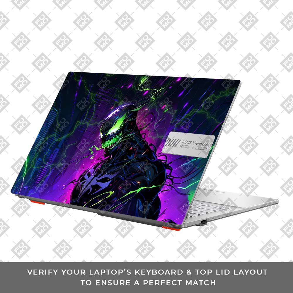 Venom Chaos Surge Asus Vivobook Go 15 E1504G 3D Laptop Skin