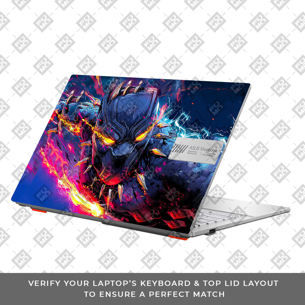 Vibranium Fury Wakandan Charge Asus Vivobook Go 15 E1504G Laptop Skin