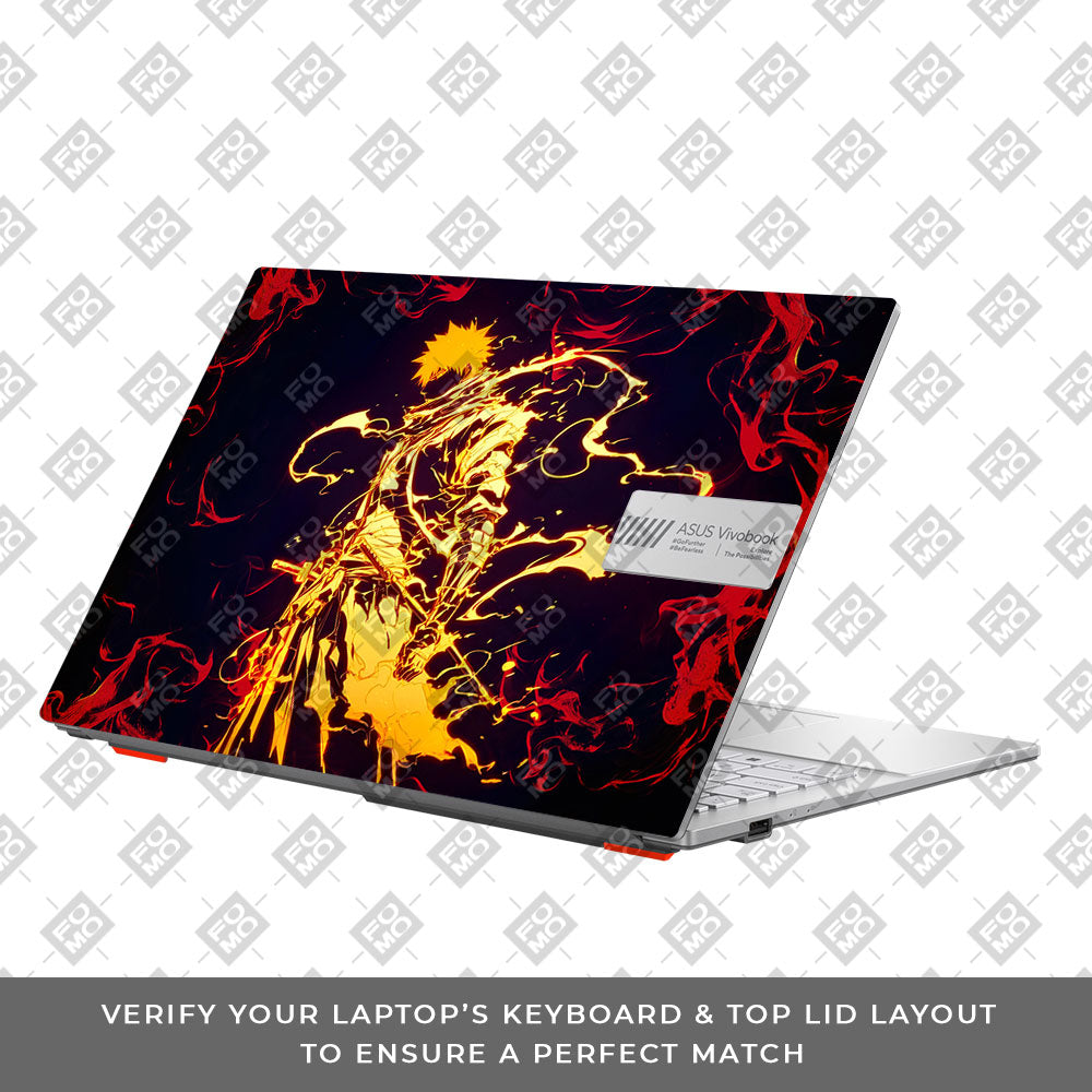 Bleach Ichigo Bankai Form Asus Vivobook Go 15 E1504G Laptop Skin