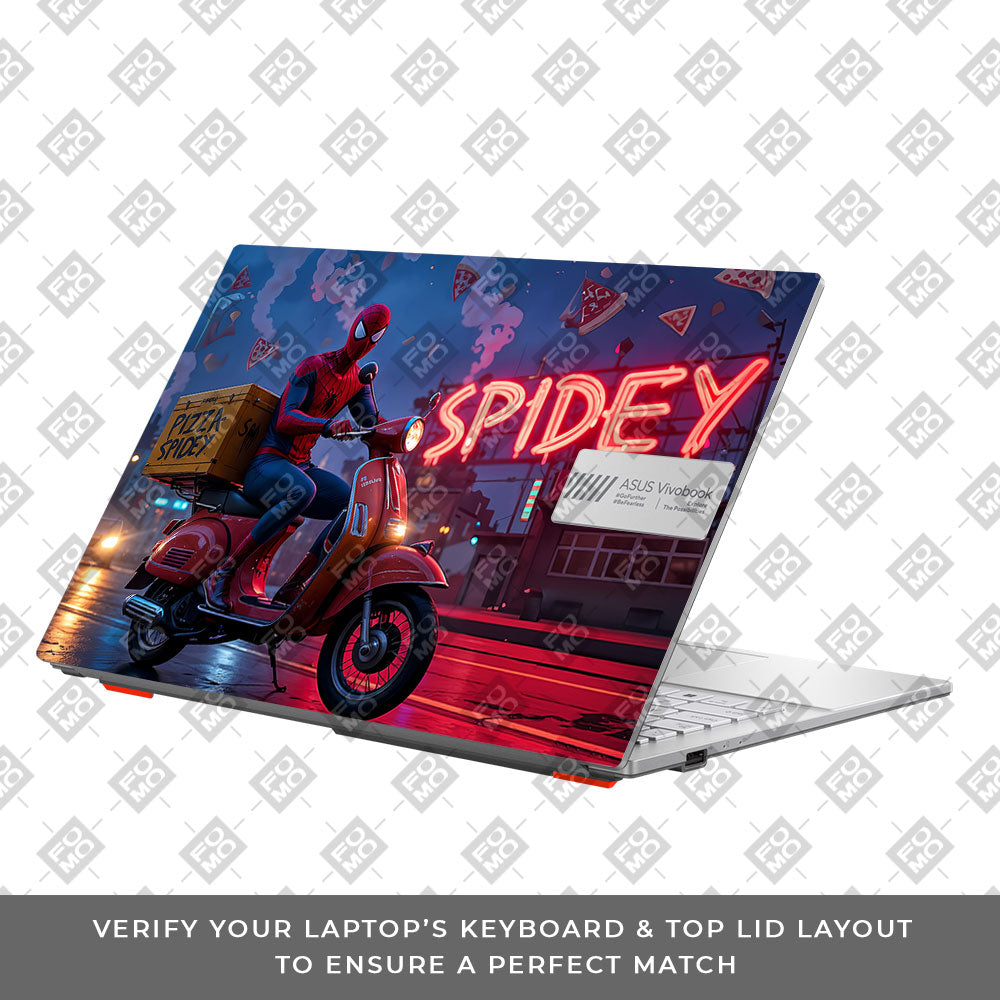 Pizza Spidey Asus Vivobook Go 15 E1504G Laptop Skin