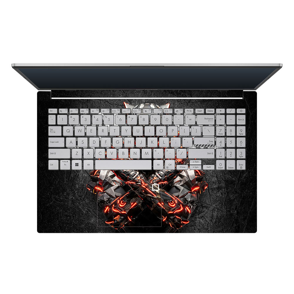 Black Panther Glowing Fury Asus Vivobook Go 15 E1504G Laptop Skin
