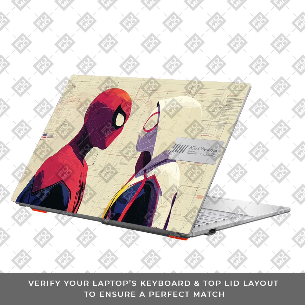 Spider Man X Spider Gwen Asus Vivobook Go 15 E1504G Laptop Skin