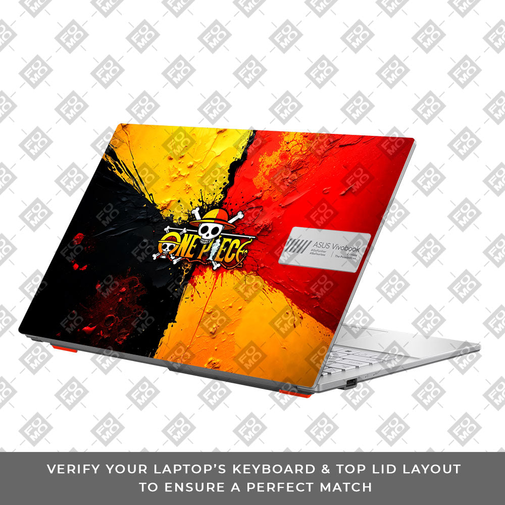 One Piece Paint Splash Asus Vivobook Go 15 E1504G Laptop Skin