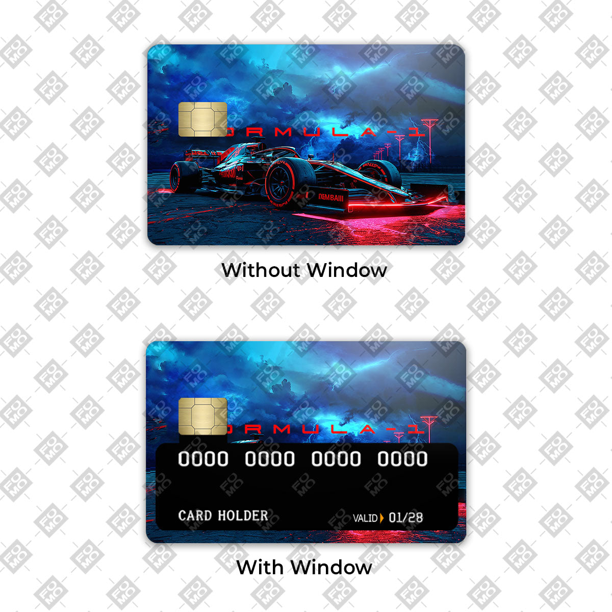 Futuristic Formula 1 Credit Card / Debit Card Skin