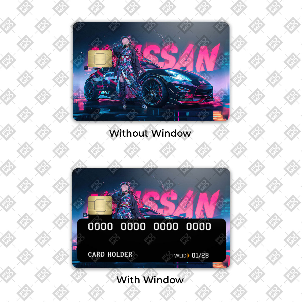 Neon Bloom Nezuko Racer Credit Card / Debit Card Skin