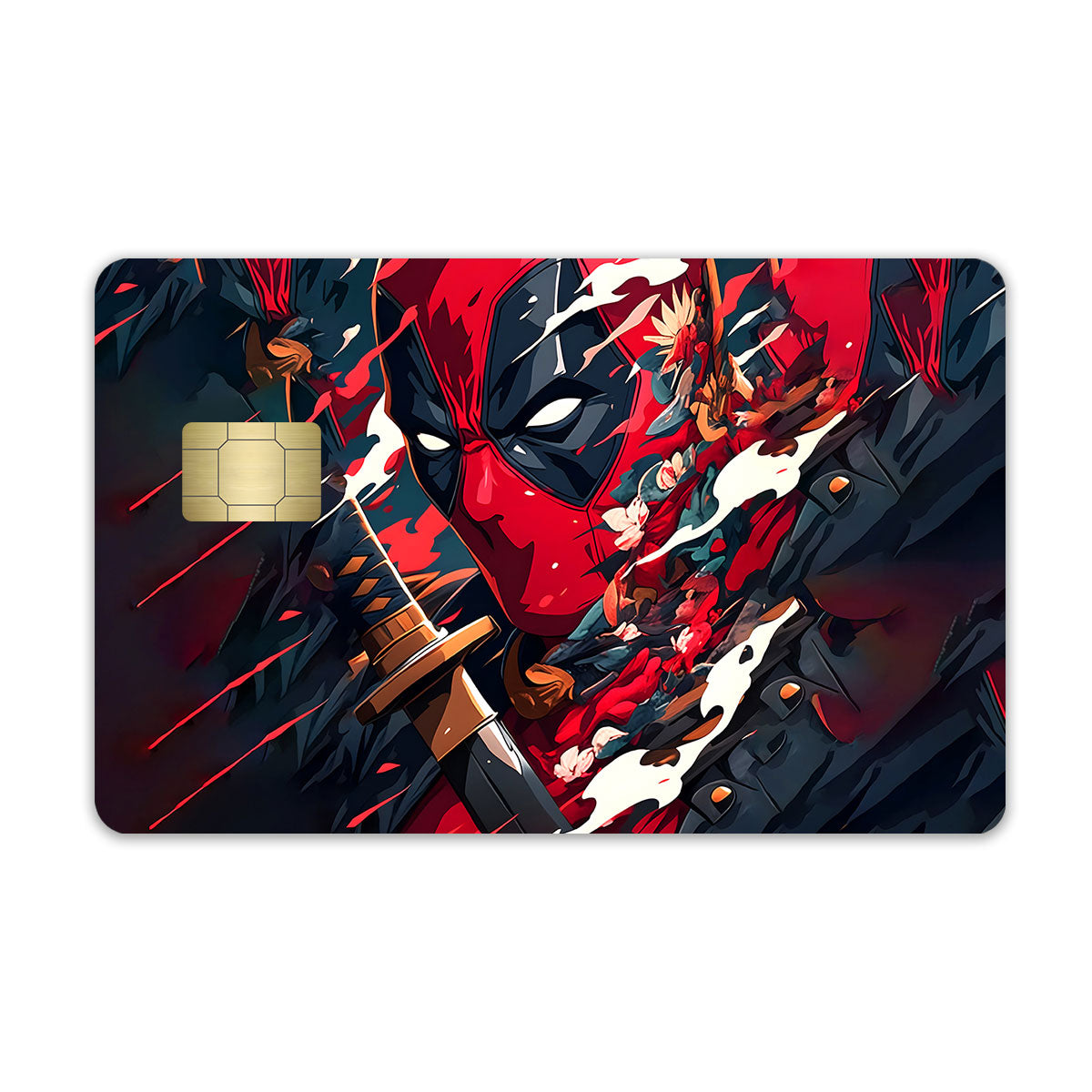 Deadpool Artful Chaos with Katana Credit Card / Debit Card Skin