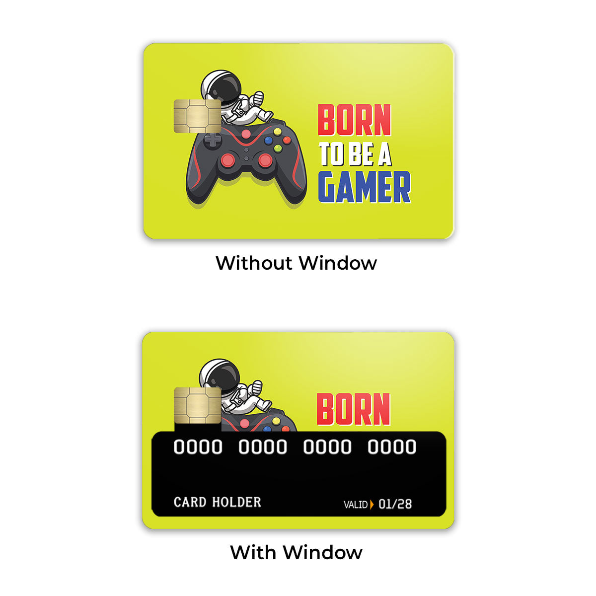 Born to be a Gamer Credit Card / Debit Card Skin