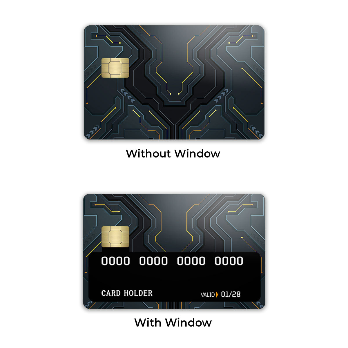 Futuristic Techno Credit Card / Debit Card Skin