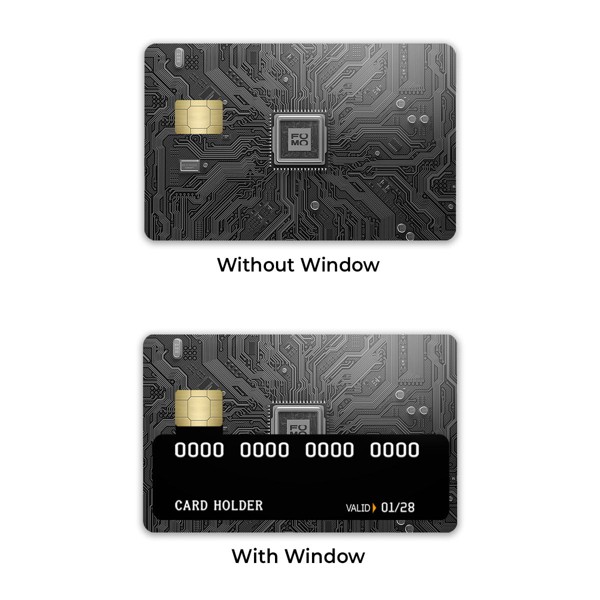FOMO Circuit Dark Mode Credit Card / Debit Card Skin