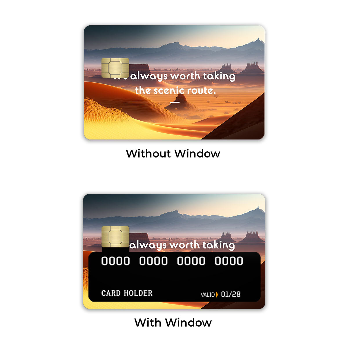 It’s Always Worth Taking The Scenic Route Credit Card / Debit Card Skin