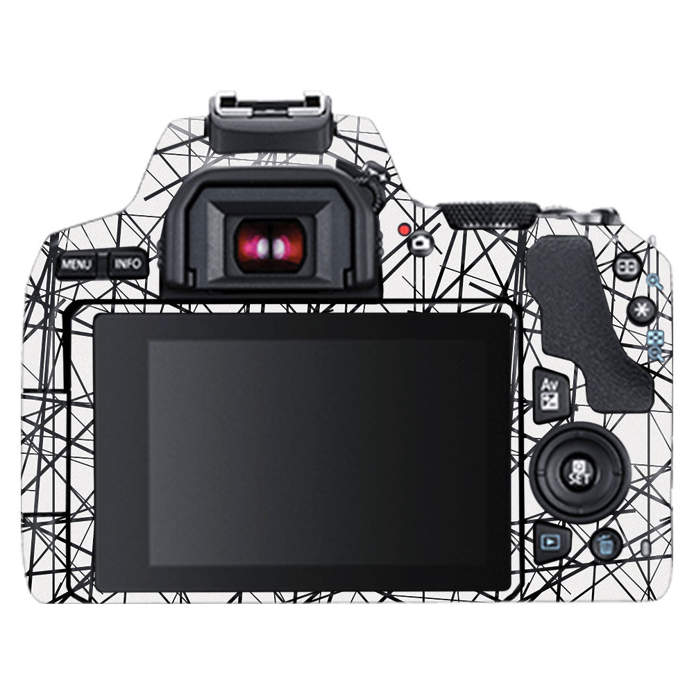 Textured White Chaos Line Canon EOS 200D II Camera Skin