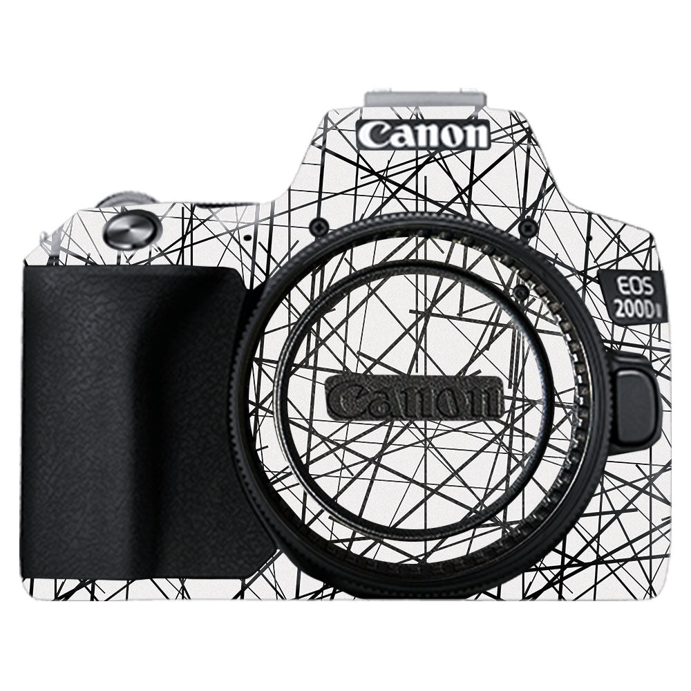 Textured White Chaos Line Canon EOS 200D II Camera Skin