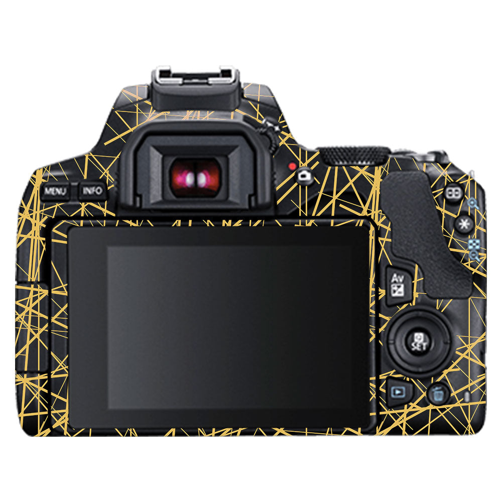 Textured Golden Web Canon EOS 200D II Camera Skin