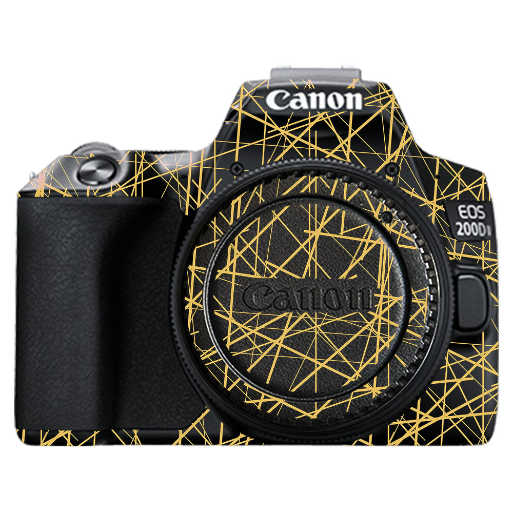 Textured Golden Web Canon EOS 200D II Camera Skin
