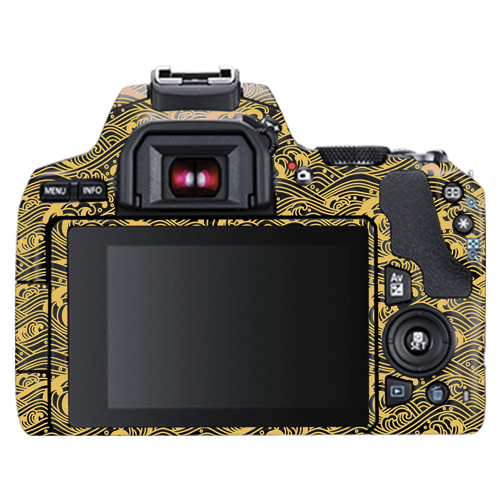 Textured Golden Tide Canon EOS 200D II Camera Skin
