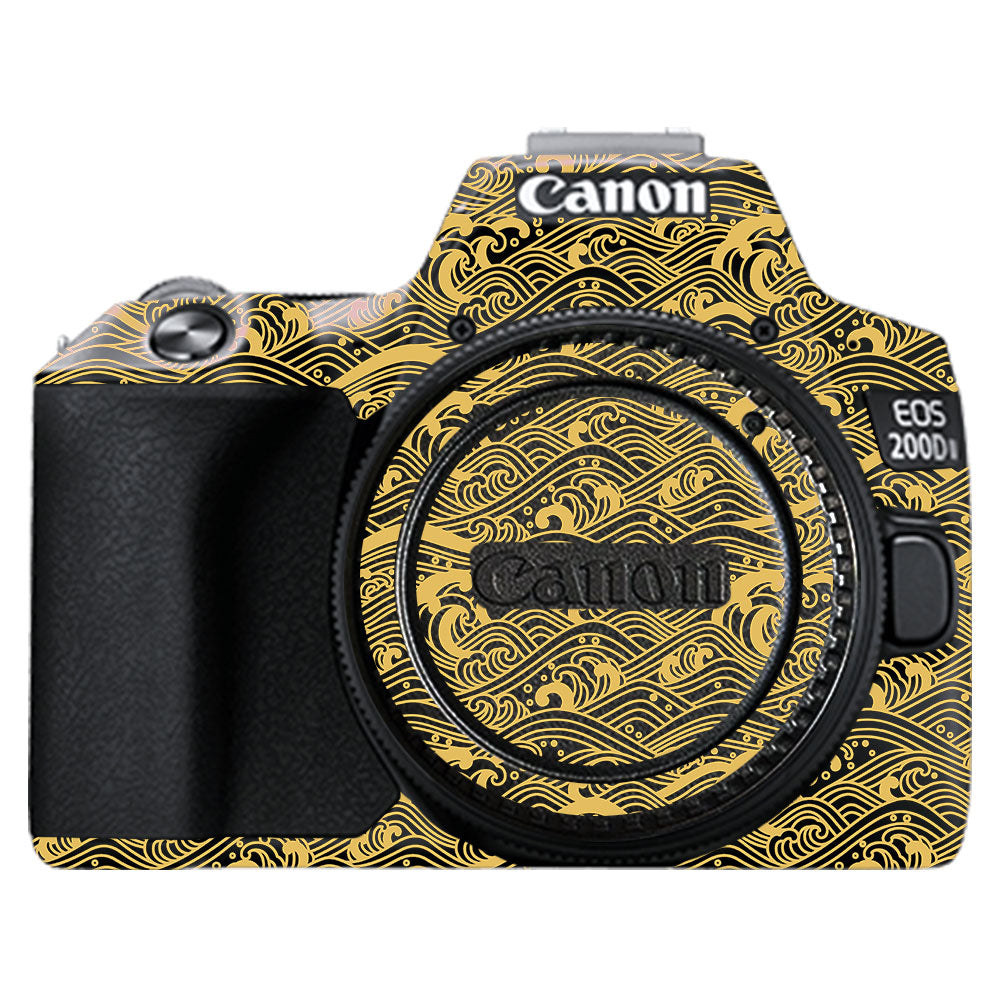 Textured Golden Tide Canon EOS 200D II Camera Skin