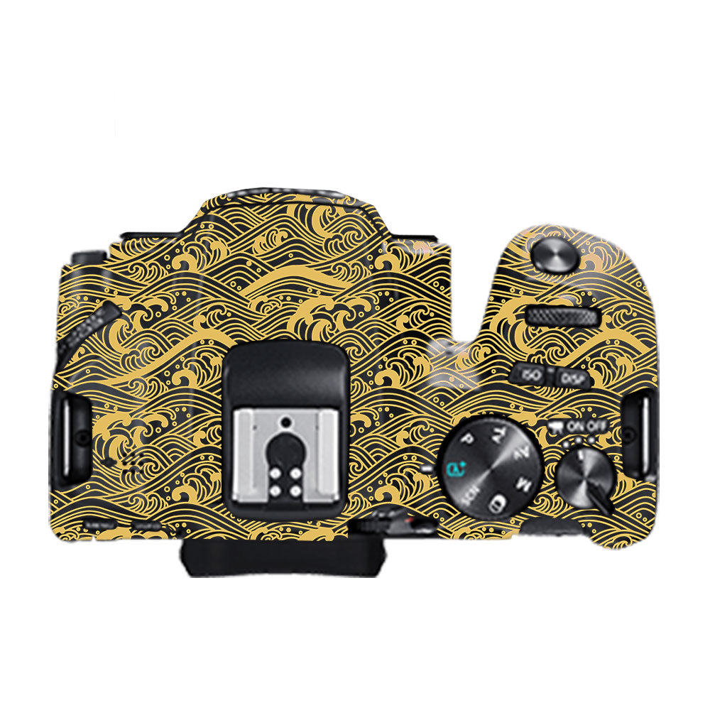 Textured Golden Tide Canon EOS 200D II Camera Skin