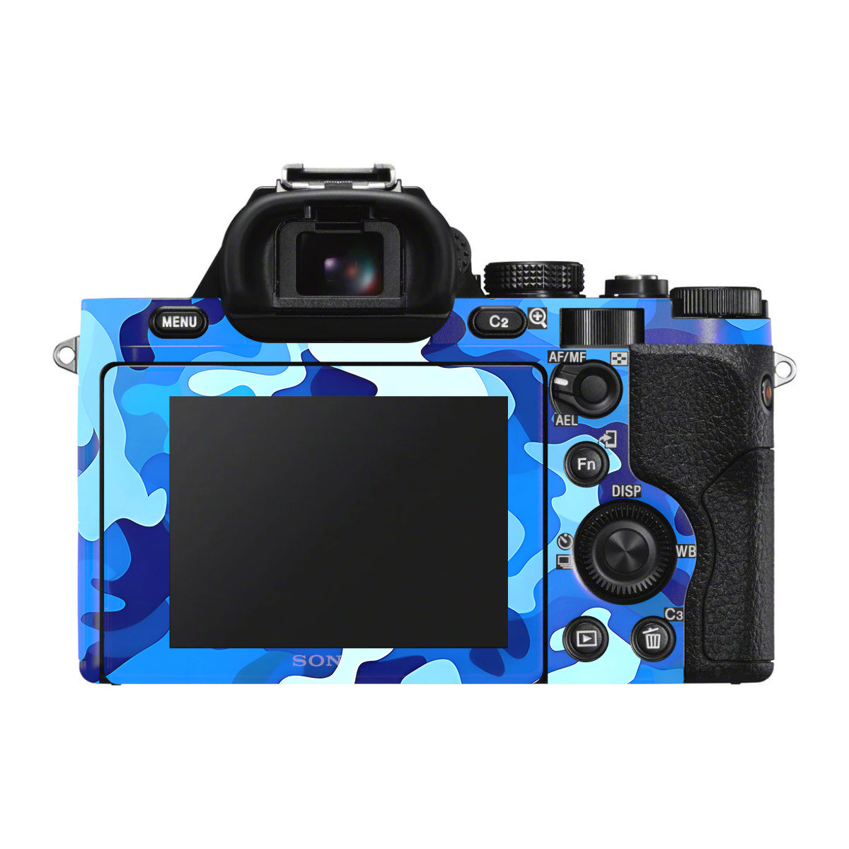 Arctic Blue Camo Pattern Sony A7 S Camera Skin