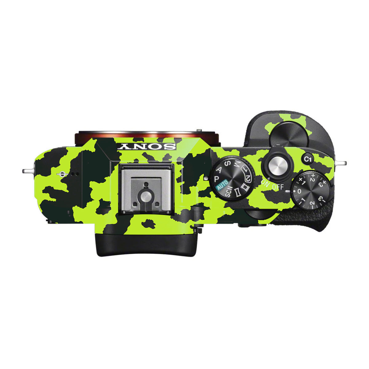 Neon Green Splatter Sony A7 S Camera Skin