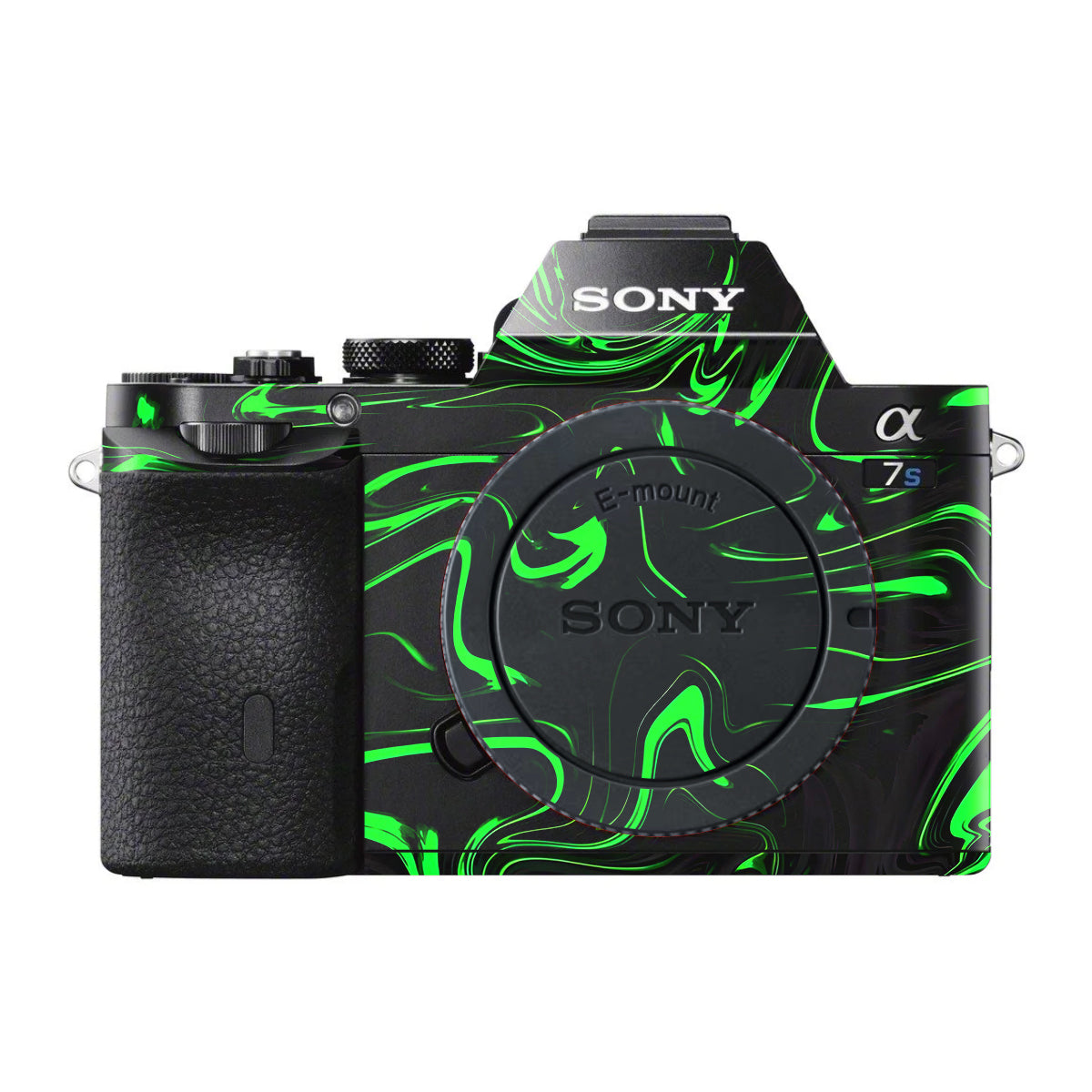 Green Liquid Pattern Sony A7 S Camera Skin