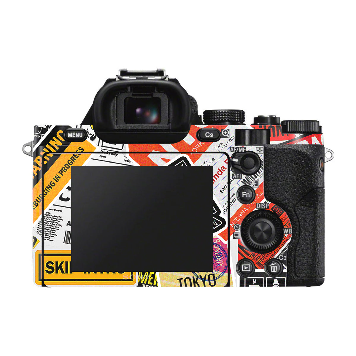 Tech Aesthetic Sticker Collage Sony A7 S Camera Skin