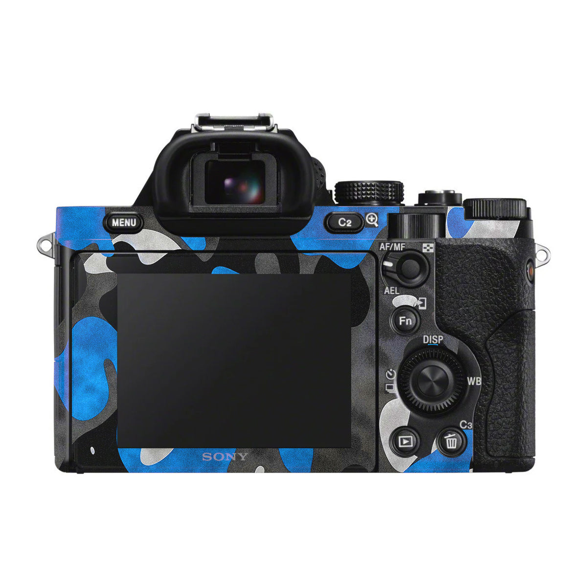 Blue Grey Camo Sony A7 S Camera Skin