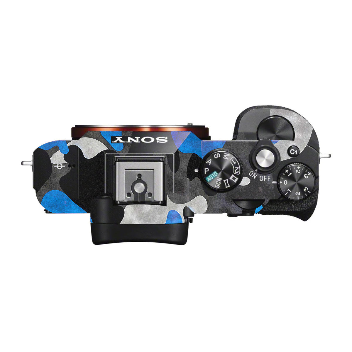 Blue Grey Camo Sony A7 S Camera Skin