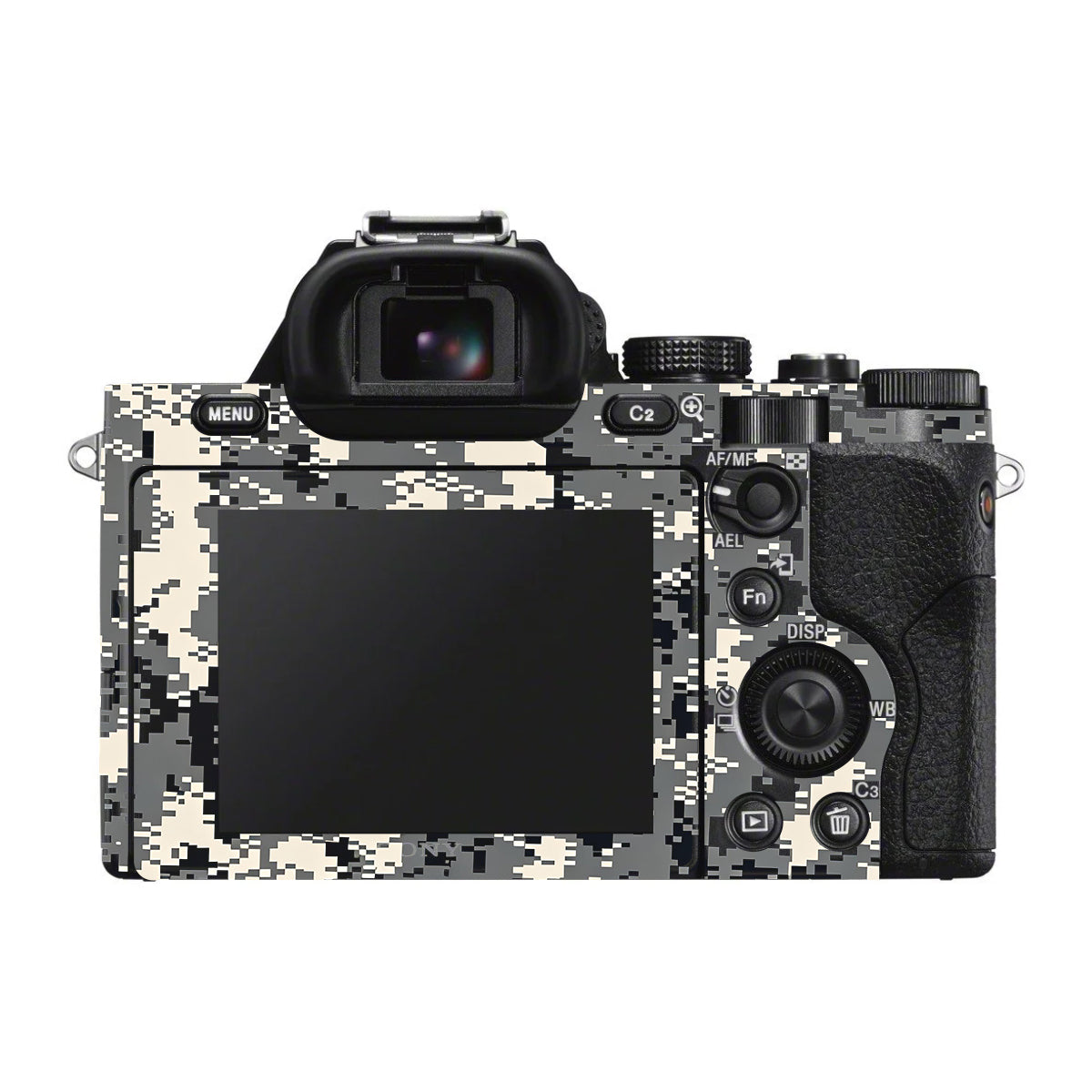 Grey Black Pixel Sony A7 S Camera Skin