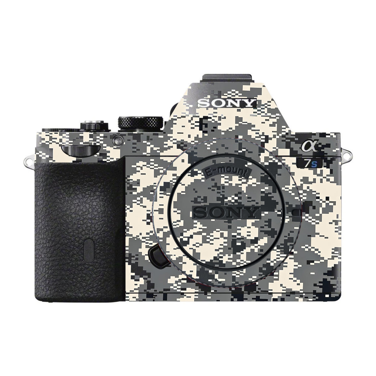 Grey Black Pixel Sony A7 S Camera Skin