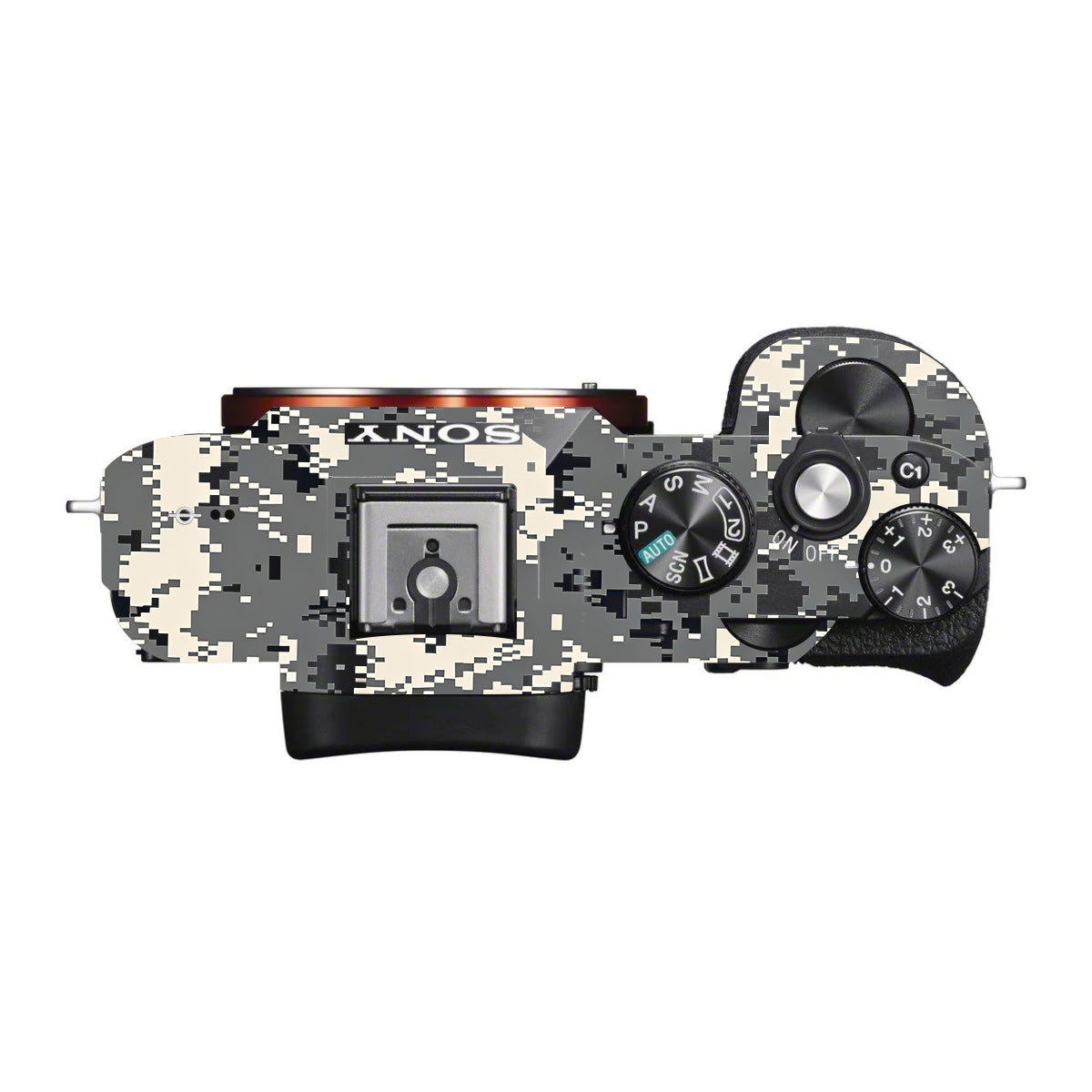 Grey Black Pixel Sony A7 S Camera Skin