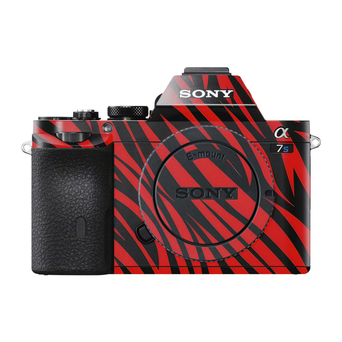 Red and Black Stripes Sony A7 S Camera Skin