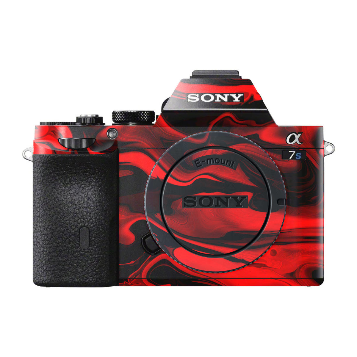 Red Lava Flow Sony A7 S Camera Skin
