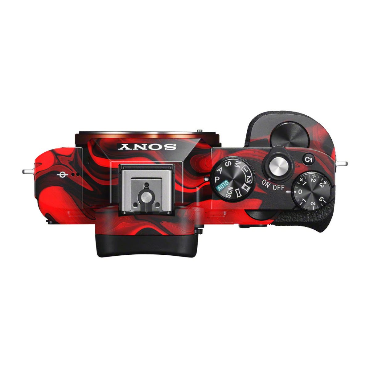 Red Lava Flow Sony A7 S Camera Skin
