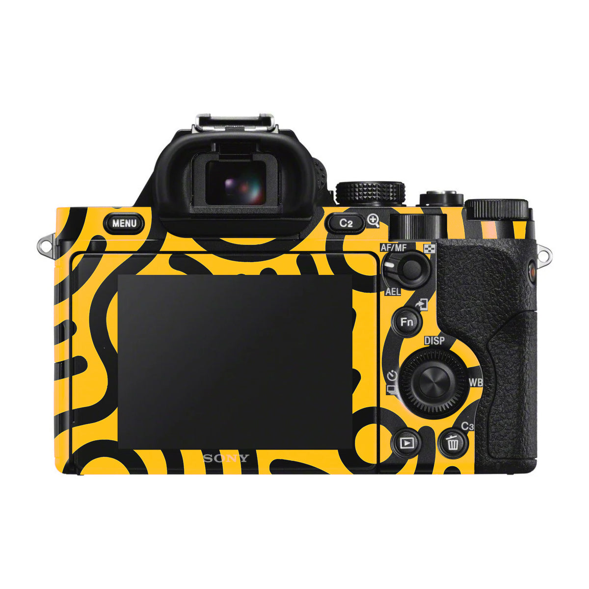 Minimal Yellow Wave Sony A7 S Camera Skin