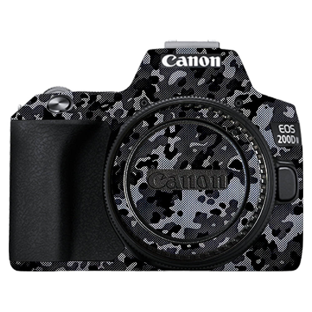 Stealth Grey Camo Canon EOS 200D II Camera Skins