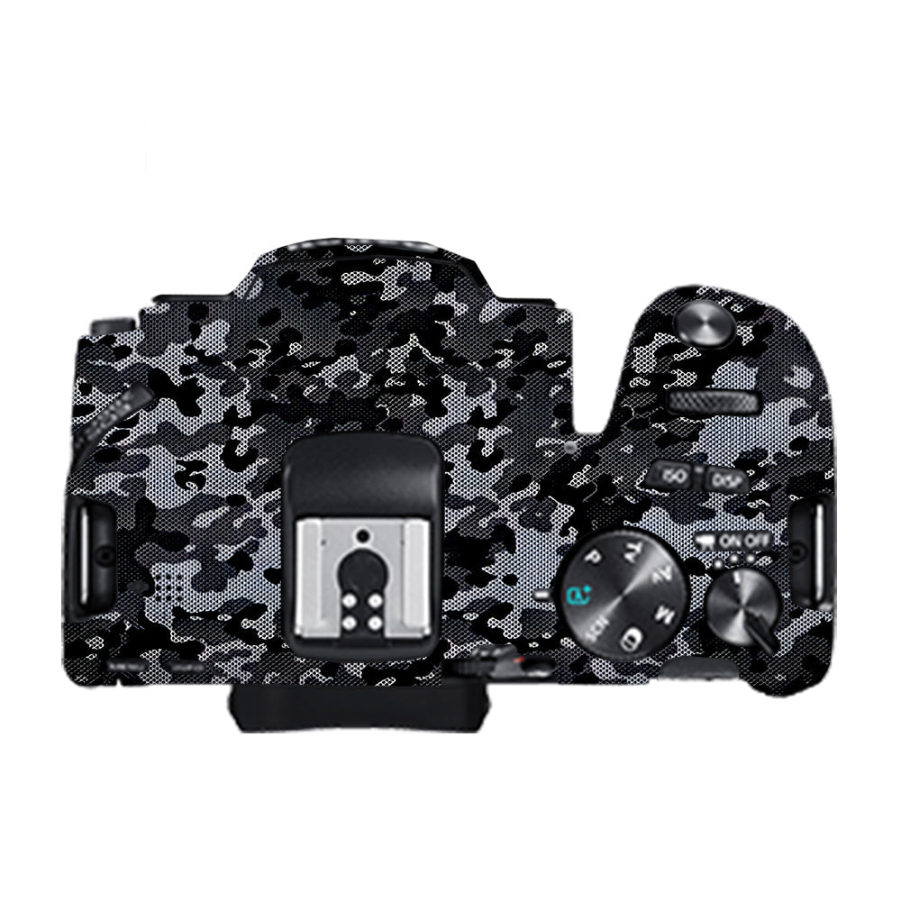 Stealth Grey Camo Canon EOS 200D II Camera Skins