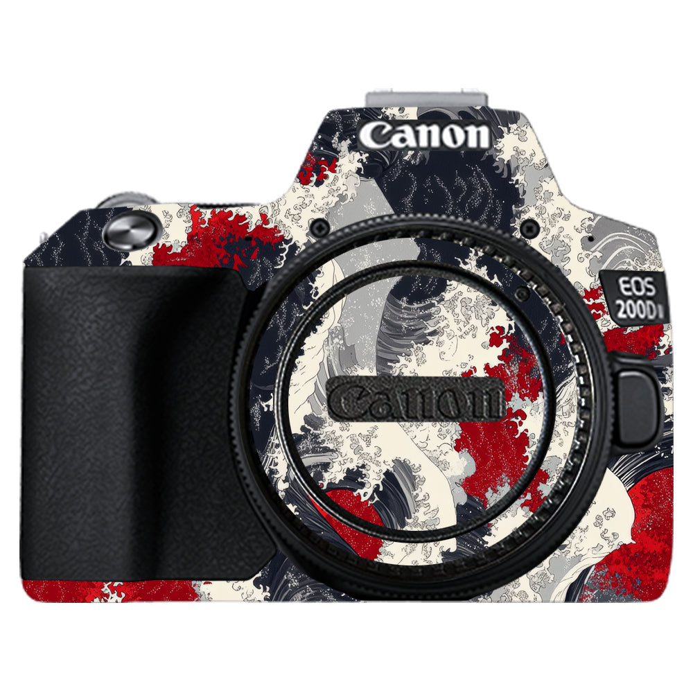 Abstract Waves Canon EOS 200D II Camera Skin