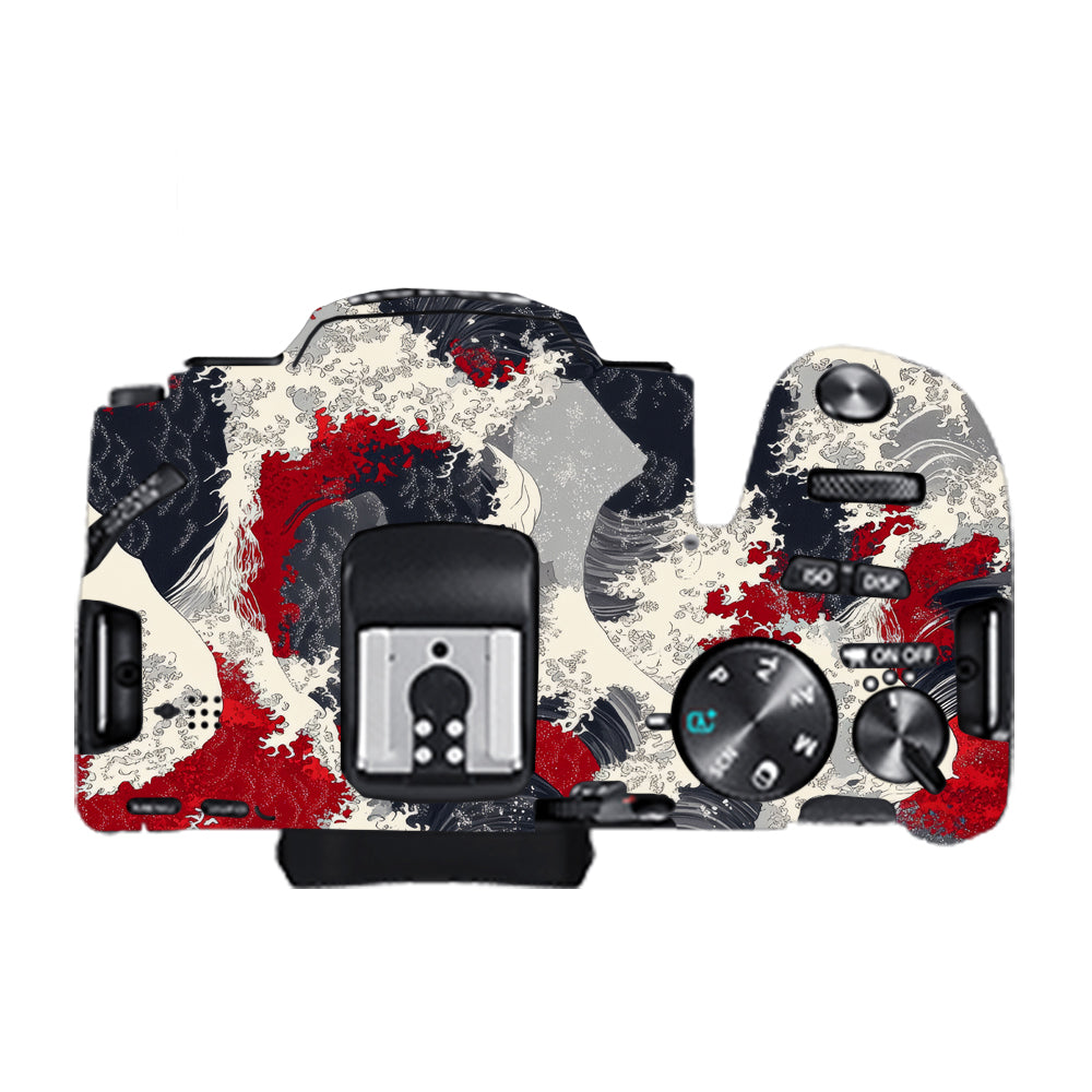 Abstract Waves Canon EOS 200D II Camera Skin