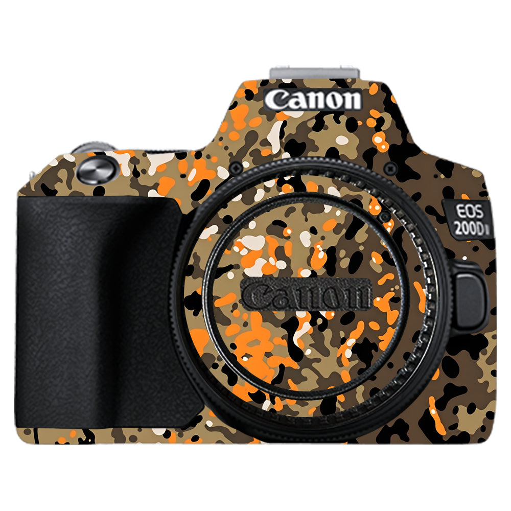 Orange Brown Spot  Canon EOS 200D II Camera Skins